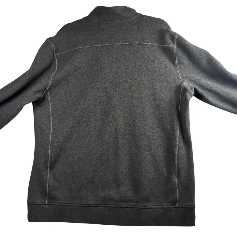 Tommy Bahama Half-Zip Charcoal Heather Antigua Cove Mens X-Large Relax Pullover - Picture 3 of 15
